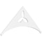 Ekena Millwork Pitch Naple Architectural Grade PVC Gable Pediment, 48"W x 22"H x 1"P (11/12) GPP048X022X100NAP - alternate 1